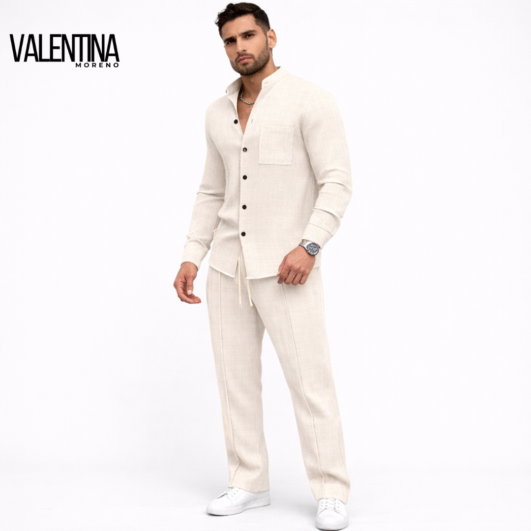 MIKEL™ | Conjunto de 2 piezas para hombre con tejido tipo gofre