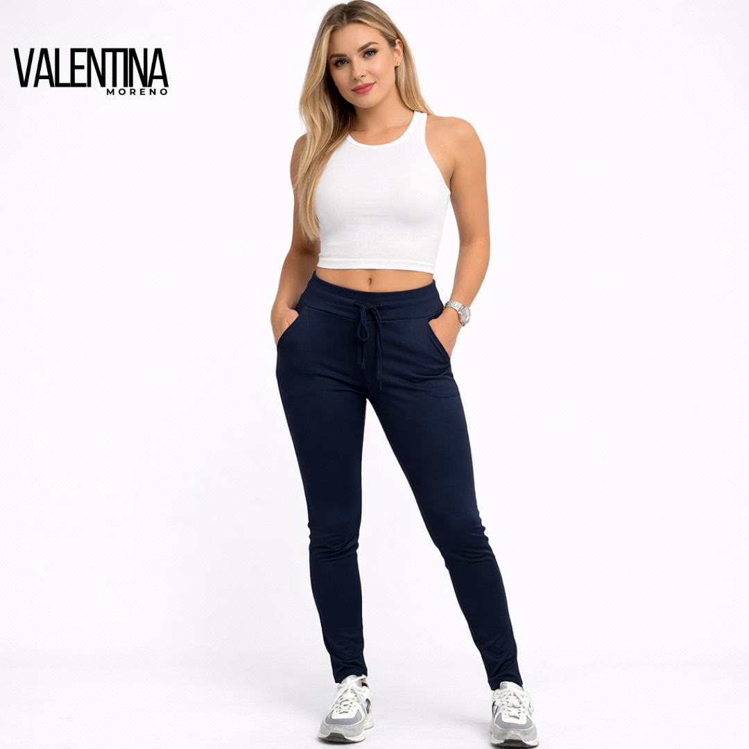 SUSANA™ | Pantalón Slim Fit Elástico de Cintura Alta
