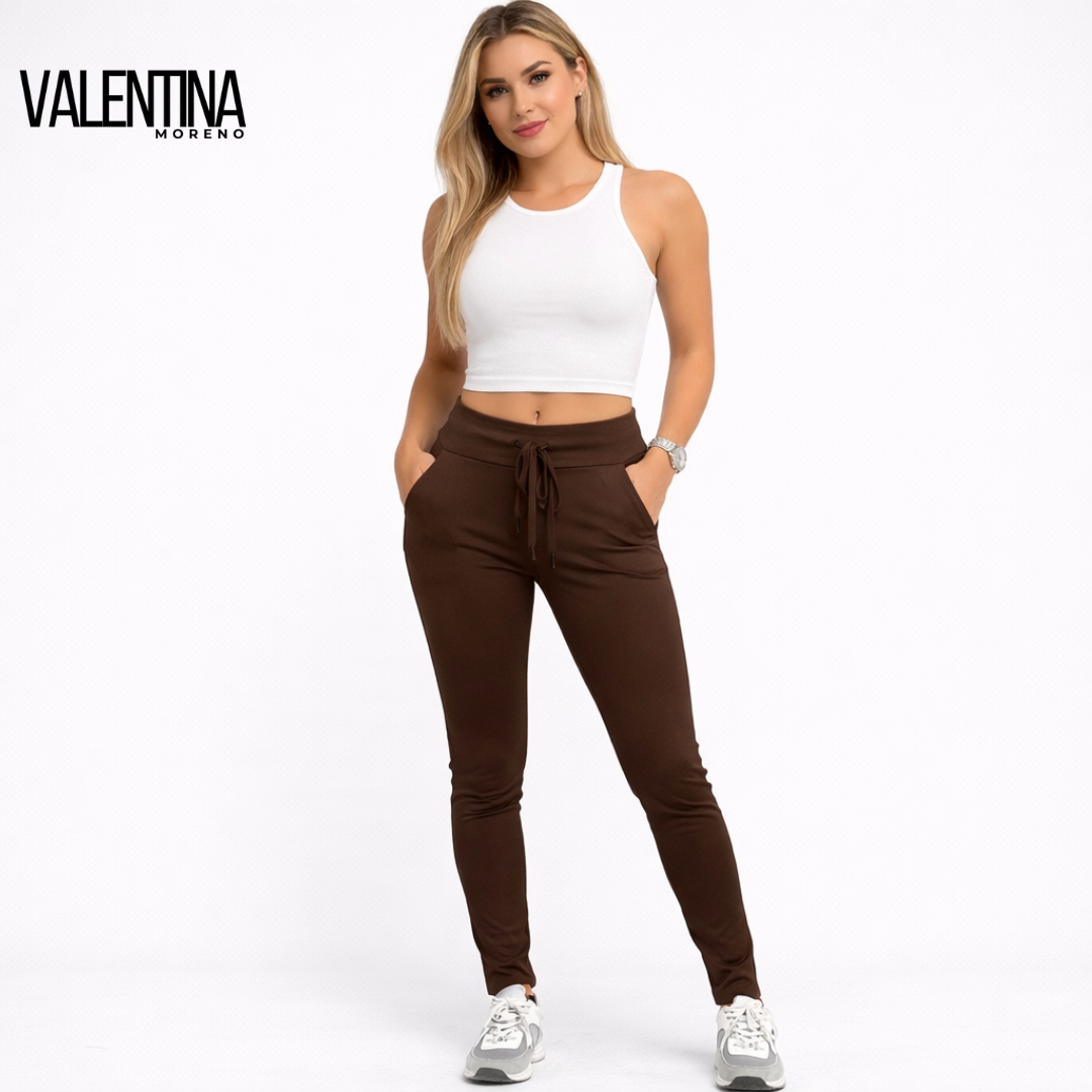 SUSANA™ | Pantalón Slim Fit Elástico de Cintura Alta