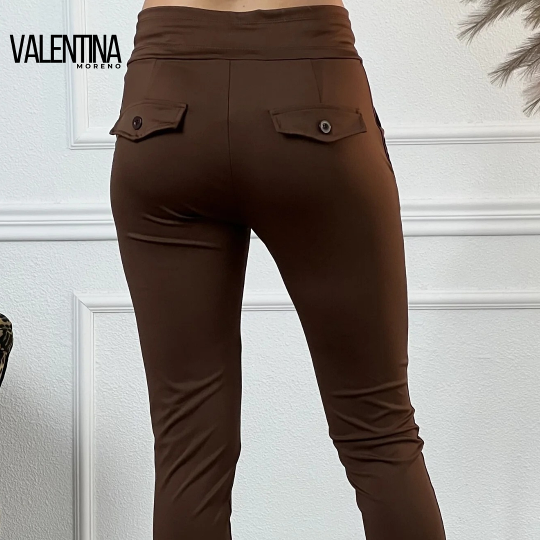 SUSANA™ | Pantalón Slim Fit Elástico de Cintura Alta
