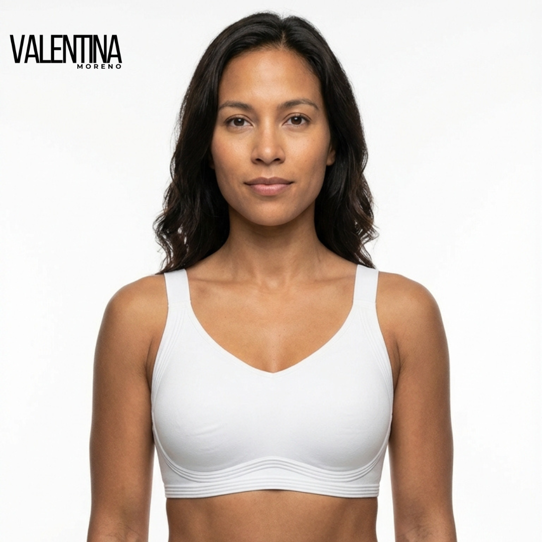 AINARA™ | Sujetador deportivo sin aros, con cobertura total y efecto push up