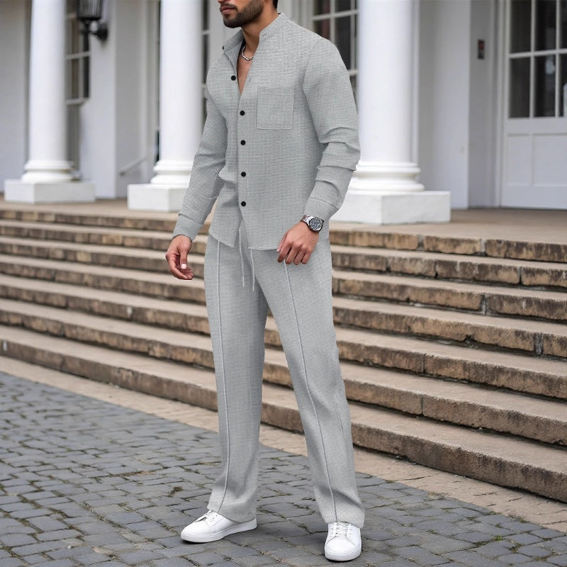 MIKEL™ | Conjunto de 2 piezas para hombre con tejido tipo gofre