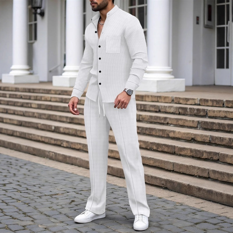 MIKEL™ | Conjunto de 2 piezas para hombre con tejido tipo gofre