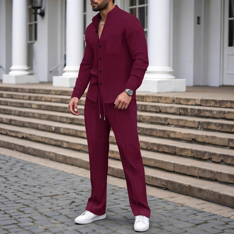 MIKEL™ | Conjunto de 2 piezas para hombre con tejido tipo gofre