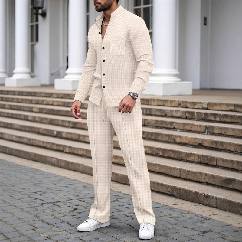 MIKEL™ | Conjunto de 2 piezas para hombre con tejido tipo gofre